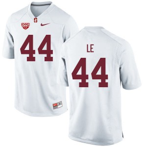 Men's Stanford University #44 TaeVeon Le White Official Jersey 903070-718