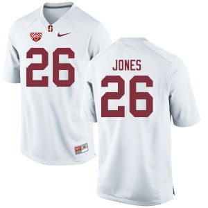 Men's Stanford University #26 Brock Jones White Stitched Jersey 918811-673