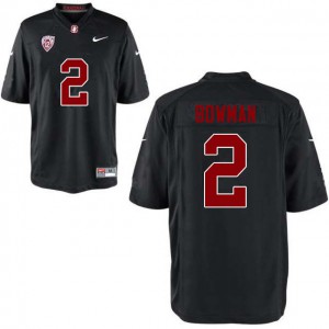 Men's Stanford #2 Colby Bowman Black Stitched Jerseys 567711-152