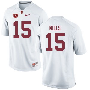 Mens Stanford Cardinal #15 Davis Mills White Alumni Jersey 415293-942