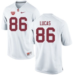 Men Stanford University #86 Kale Lucas White Stitched Jersey 777700-429