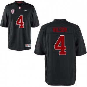 Mens Stanford #4 Michael Wilson Black Player Jerseys 455596-840