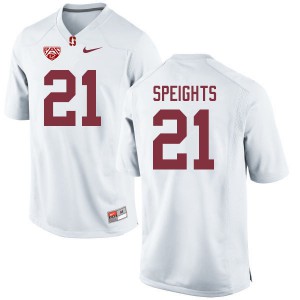 Men's Stanford #21 Trevor Speights White Player Jerseys 600676-617
