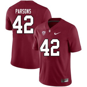 Mens Stanford Cardinal #42 Bailey Parsons Cardinal Stitched Jerseys 338383-514