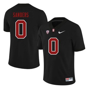 Mens Stanford University #0 Isaiah Sanders Black NCAA Jerseys 224148-405