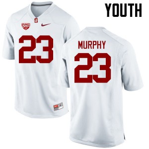 Youth Stanford University #23 Alameen Murphy White University Jersey 759514-174