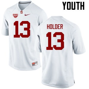 Youth Cardinal #13 Alijah Holder White College Jersey 623237-387