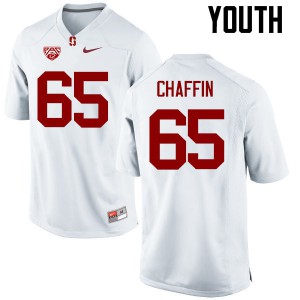 Youth Cardinal #65 Brian Chaffin White Player Jerseys 807497-722