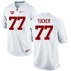 Mens Stanford #77 Casey Tucker White Embroidery Jersey 904540-807