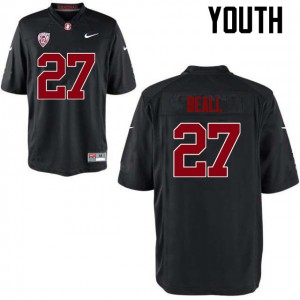 Youth Stanford University #27 Charlie Beall Black Player Jersey 607446-620