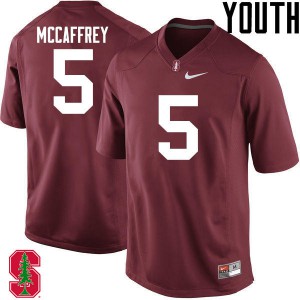 Youth Stanford #5 Christian McCaffrey Cardinal High School Jerseys 596583-184