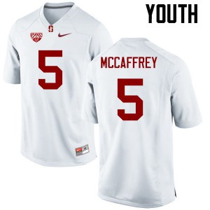 Youth Cardinal #5 Christian McCaffrey White Player Jersey 629366-969