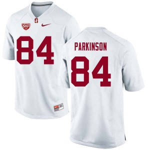 Mens Stanford University #84 Colby Parkinson White Stitched Jerseys 358767-903