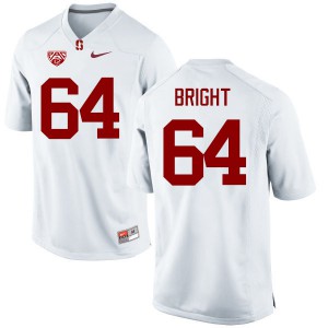 Men Stanford #64 David Bright White High School Jerseys 485490-735