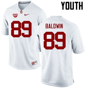Youth Stanford Cardinal #89 Doug Baldwin White Player Jersey 973014-669