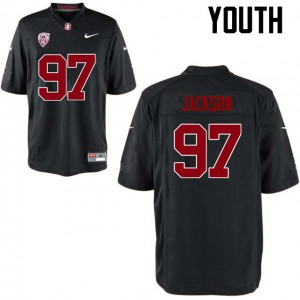 Youth Stanford #97 Dylan Jackson Black Player Jerseys 952769-250