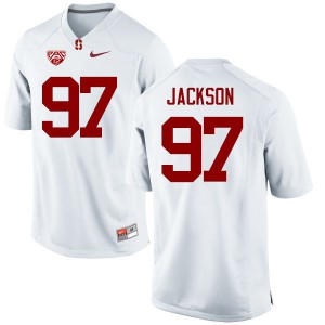 Men's Stanford #97 Dylan Jackson White Stitched Jersey 871580-422