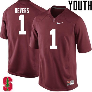 Youth Stanford University #1 Ernie Nevers Cardinal High School Jersey 797182-589