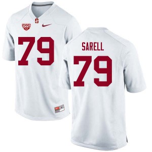 Men Stanford Cardinal #79 Foster Sarell White NCAA Jerseys 356138-856