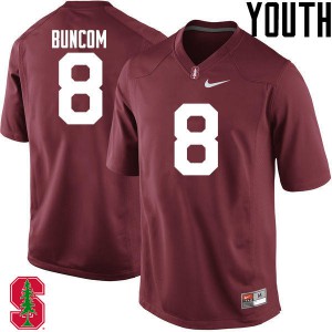 Youth Stanford Cardinal #8 Frank Buncom IV Cardinal Football Jersey 319088-163