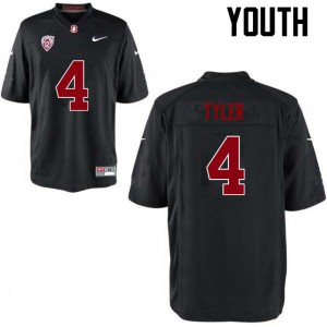 Youth Stanford #4 Jay Tyler Black Stitched Jersey 968246-794