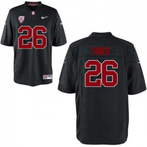 Men's Stanford Cardinal #26 Jet Toner Black NCAA Jerseys 489895-714