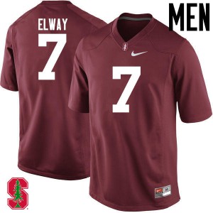 Men Stanford #7 John Elway Cardinal Official Jersey 110393-395