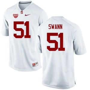 Men's Stanford University #51 Jovan Swann White Stitched Jersey 486474-297