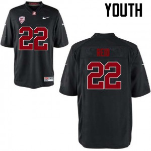 Youth Stanford University #22 Justin Reid Black Stitched Jerseys 657240-112