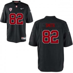 Men Stanford University #82 Kaden Smith Black Stitched Jersey 966134-258
