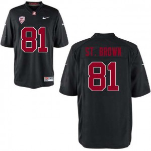 Men's Stanford #81 Osiris St. Brown Black Stitched Jersey 562051-602