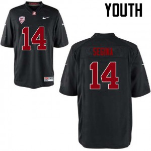 Youth Stanford University #14 Paxton Segina Black NCAA Jersey 543416-784