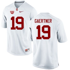 Men Stanford #19 Ryan Gaertner White Football Jerseys 395449-698