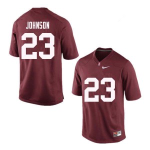 Mens Stanford Cardinal #23 Ryan Johnson Red Embroidery Jersey 624957-300