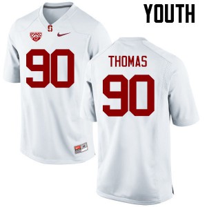 Youth Stanford Cardinal #90 Solomon Thomas White Stitch Jerseys 566896-247