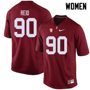 Women's Stanford University #90 Gabe Reid Cardinal Player Jerseys 564296-743