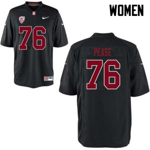 Women Stanford #76 Grant Pease Black Alumni Jerseys 908436-989