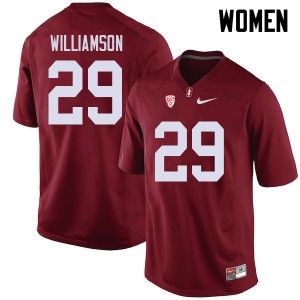 Women Stanford University #29 Kendall Williamson Cardinal Player Jerseys 840268-502