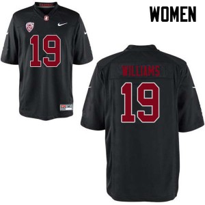 Women's Stanford University #19 Noah Williams Black Stitched Jerseys 106231-517