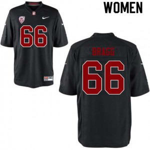 Women Stanford #66 Branson Bragg Black Stitched Jersey 157881-676