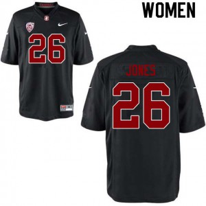 Womens Stanford University #26 Brock Jones Black Stitched Jerseys 513435-644