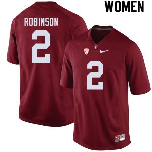 Womens Stanford University #2 Curtis Robinson Cardinal College Jersey 156278-862
