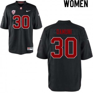Women Stanford #30 Levani Damuni Black Player Jersey 180767-180