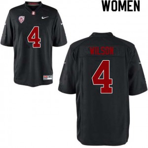Womens Stanford University #4 Michael Wilson Black University Jerseys 692454-604