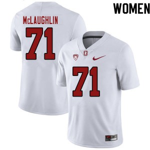 Women's Stanford #71 Connor McLaughlin White Alumni Jersey 876854-249