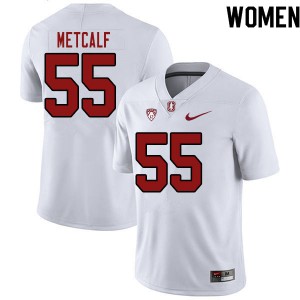 Women's Stanford #55 Drake Metcalf White NCAA Jerseys 867173-938