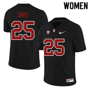 Womens Stanford #25 Brandon Jones Black High School Jersey 497462-123