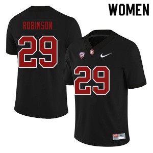 Women Stanford #29 Caleb Robinson Black Stitch Jerseys 423230-540