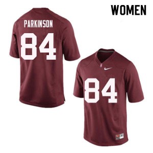 Women Stanford Cardinal #84 Colby Parkinson Red Football Jersey 657342-286