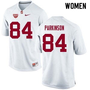 Womens Stanford #84 Colby Parkinson White High School Jersey 530099-349